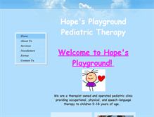 Tablet Screenshot of hopesplaygroundinc.com